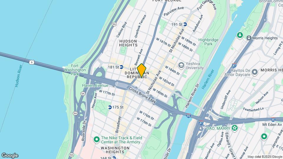 651 W 180th St Map and Location Details