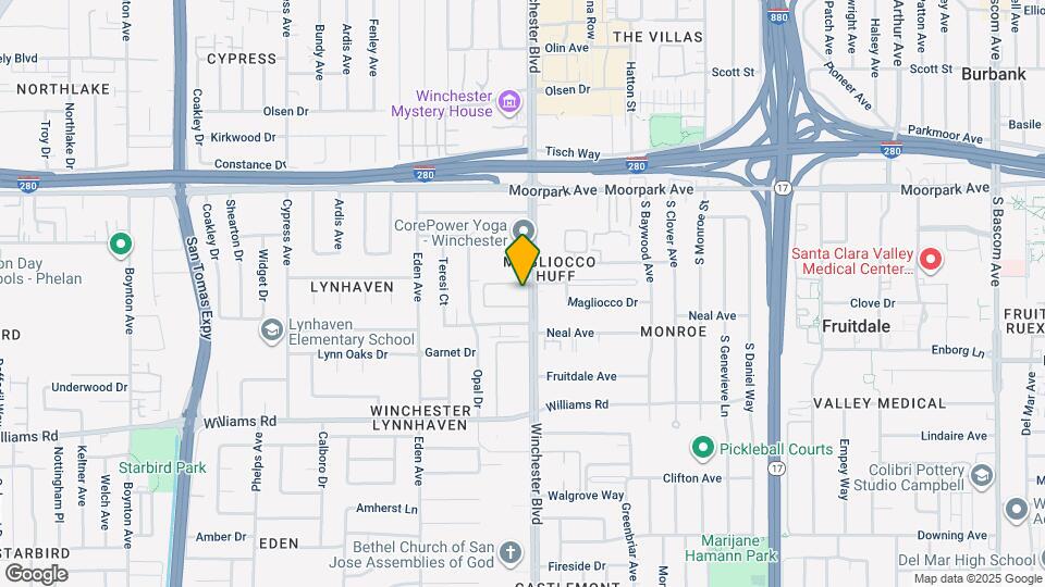 801 S Winchester Blvd Map and Location Details