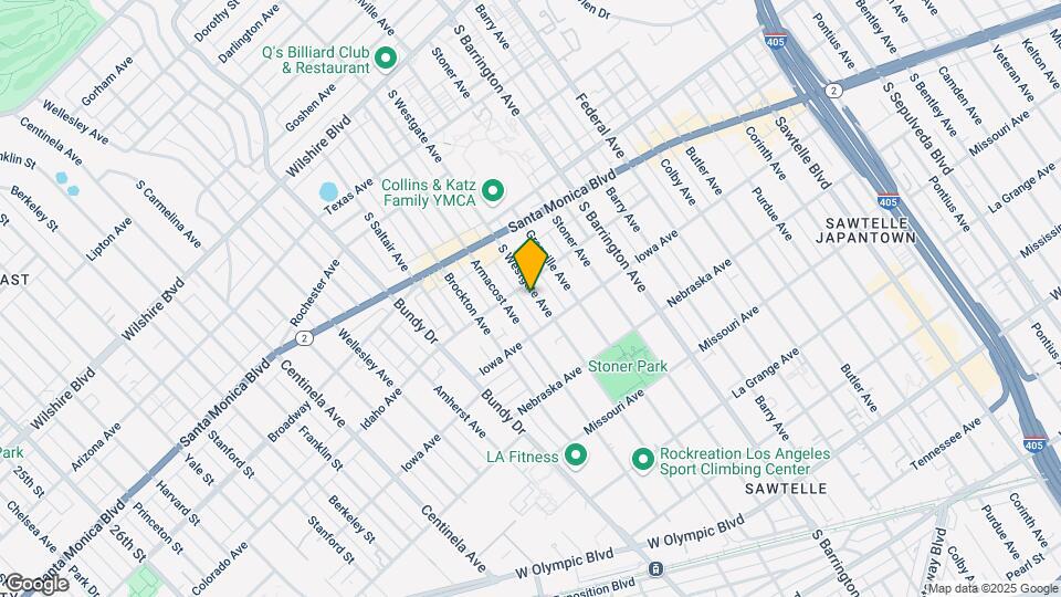 1615 S Westgate Ave Mapa y Detalles de la Ubicación