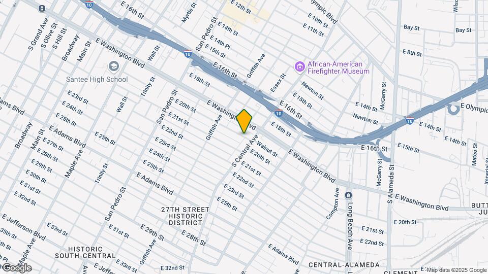 1252 E 20th St Map and Location Details