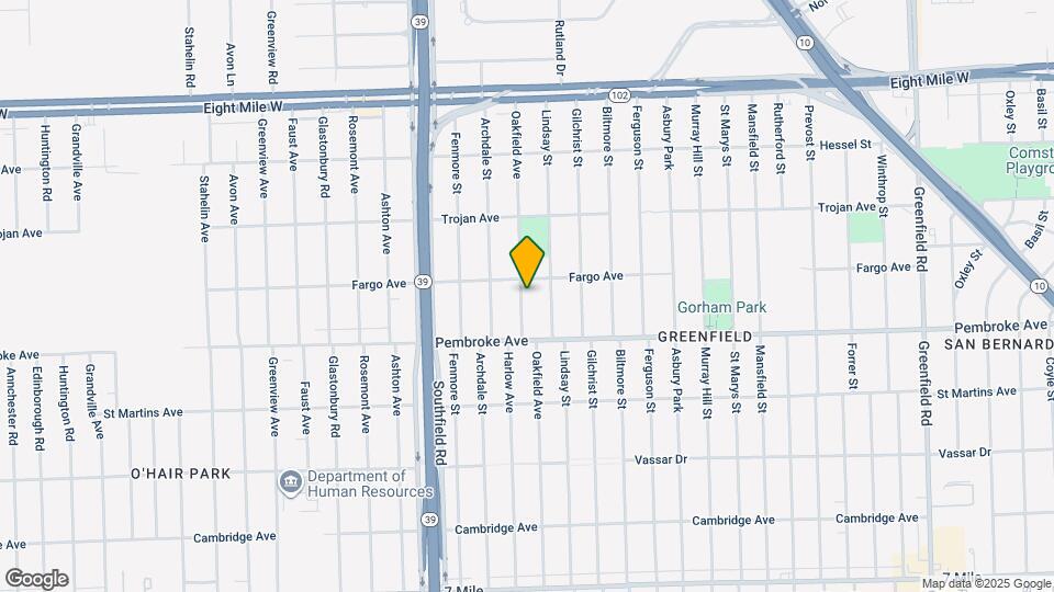 19954 Oakfield Ave Map and Location Details