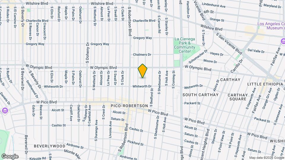 1047 S Shenandoah St Map and Location Details