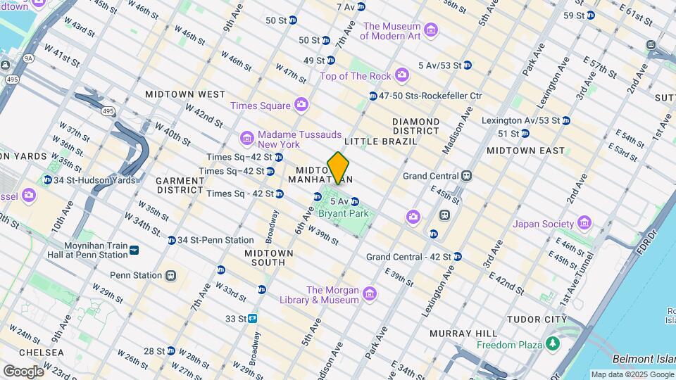 103 W 42nd St Map and Location Details