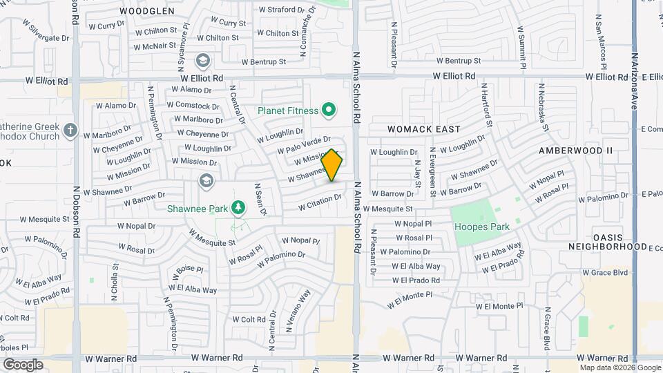 1115 W Barrow Dr Map and Location Details