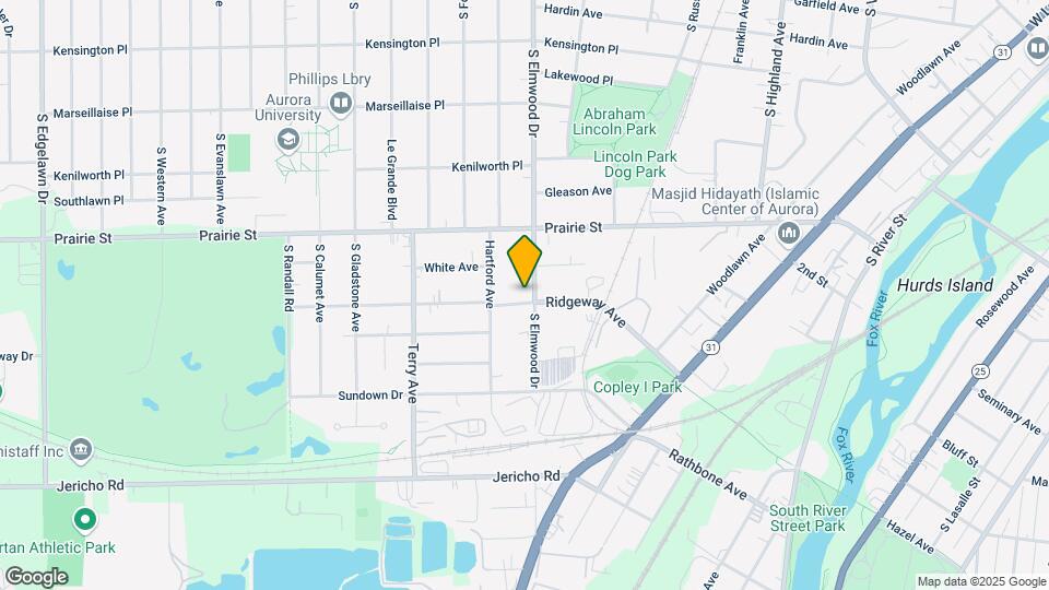 555 S Elmwood Dr-Unit -Upper Map and Location Details