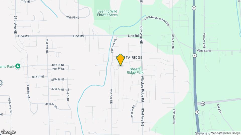 3909 80th Ave NE Map and Location Details