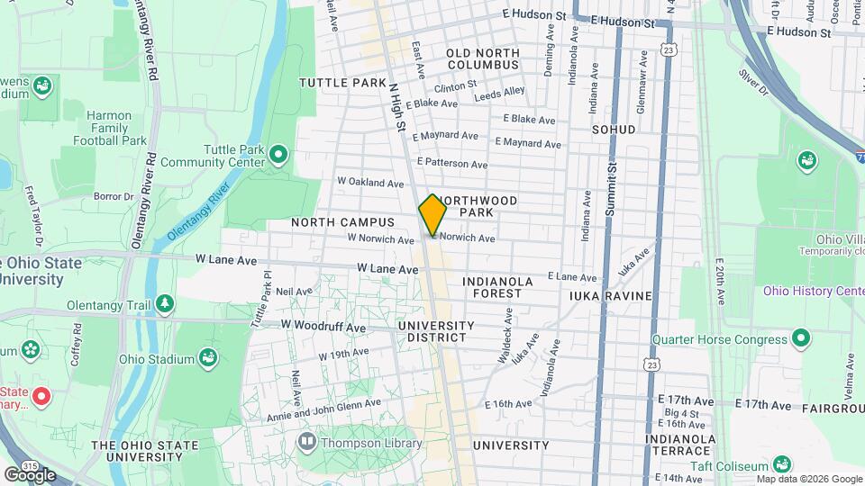 2194 N High St Map and Location Details