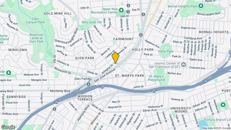 455 Arlington St Map and Location Details