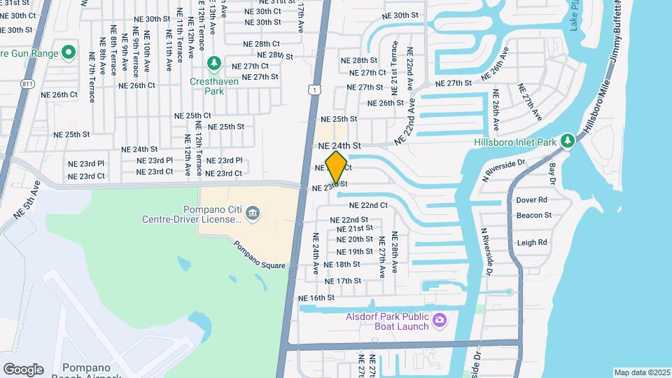 2500 NE 23rd St Map and Location Details