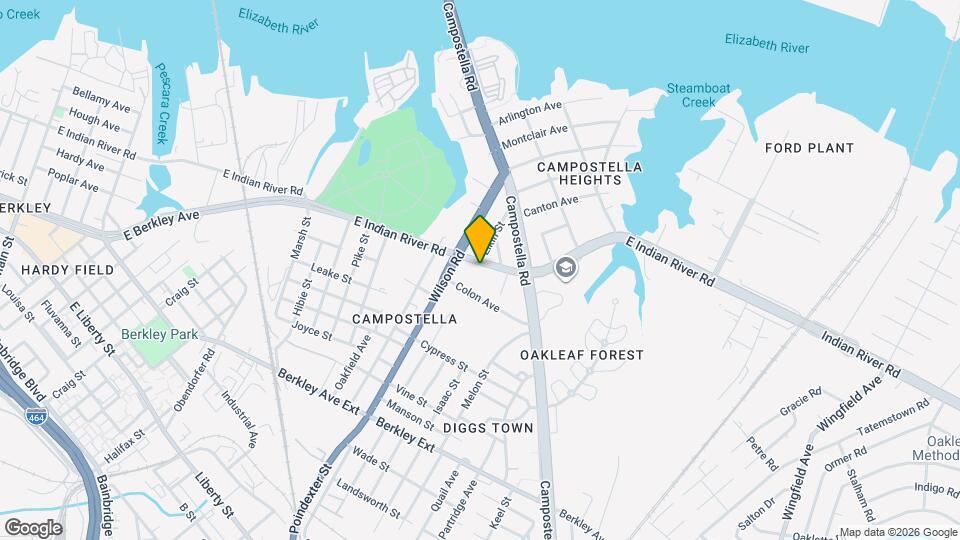 1503 E Indian River Rd Mapa y Detalles de la Ubicación