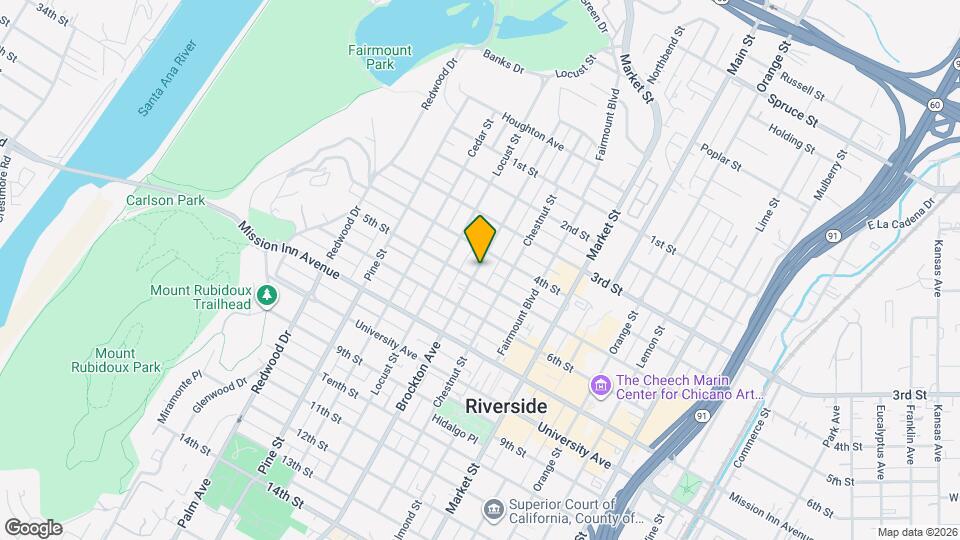 3460 Brockton Ave Map and Location Details