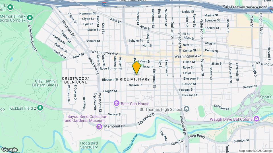 610 Detering St Map and Location Details