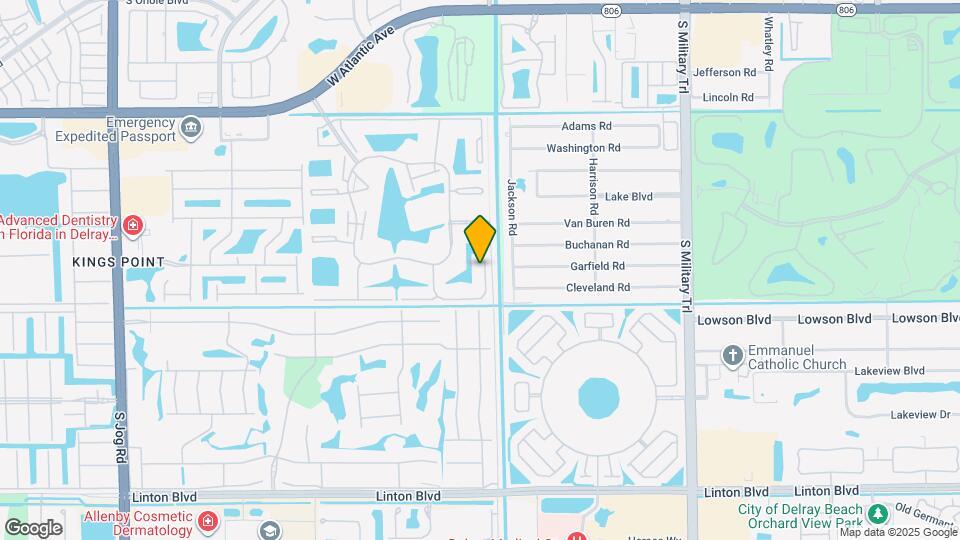 15461 Pembridge Dr, Unit Condo at Lakes of Delray Map and Location Details