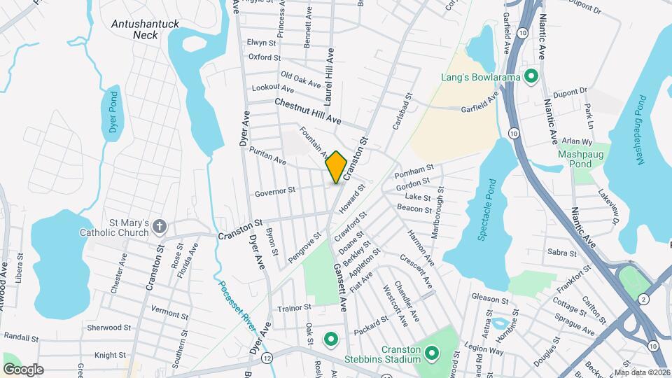 1245 Cranston St Map and Location Details