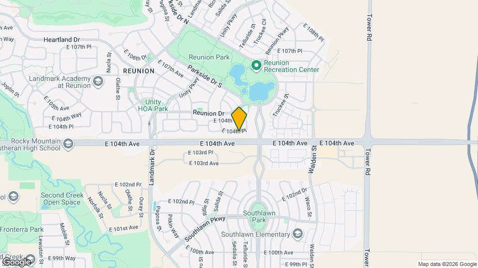 17630 E 104th Pl Map and Location Details