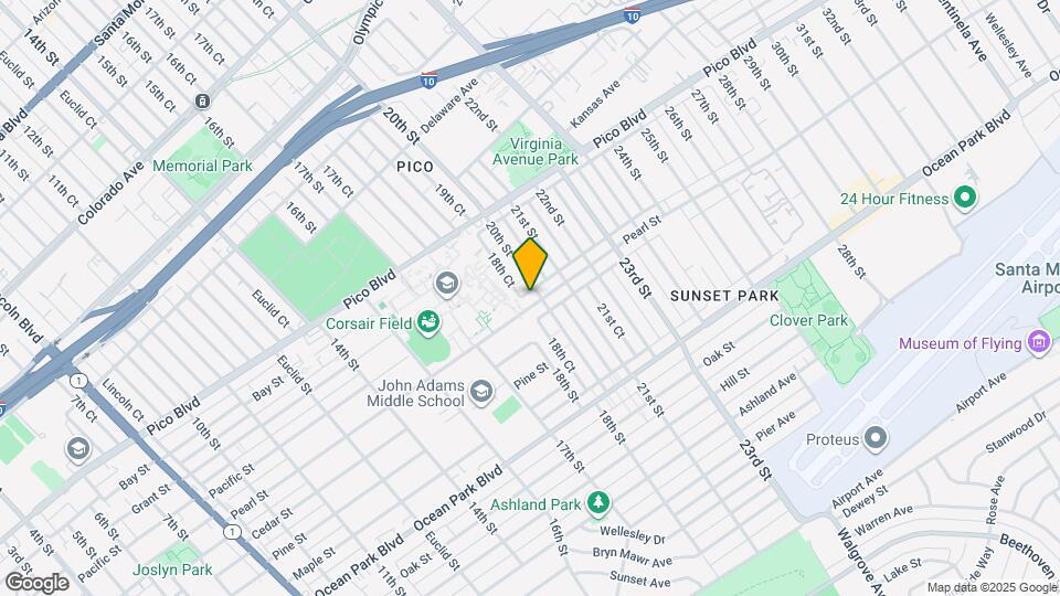 1827 Pearl St Map and Location Details