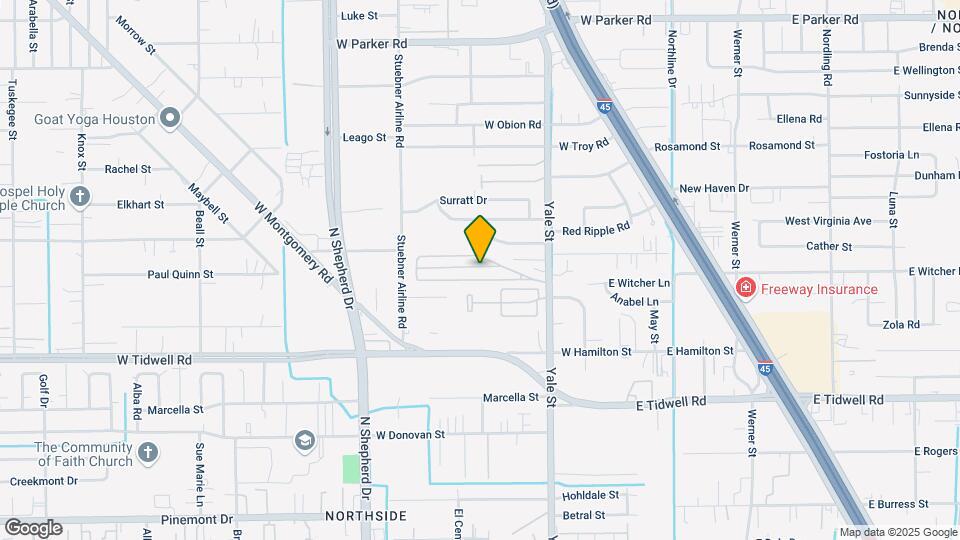 5711 Yale St Map and Location Details