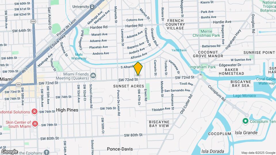 921 Sunset Rd Map and Location Details