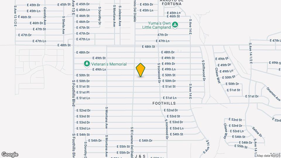 13560-13550 E 50th Dr Map and Location Details