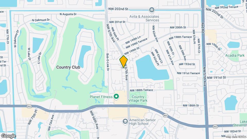 6708 NW 193rd Ter Map and Location Details
