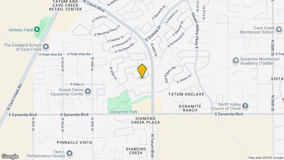 4627 E Dale Ln Map and Location Details