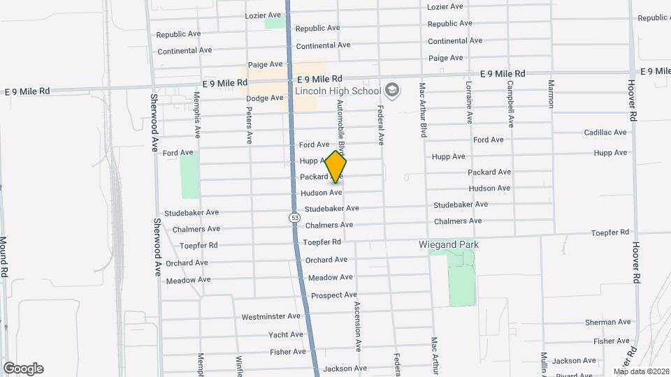 8127 Hudson Ave Map and Location Details