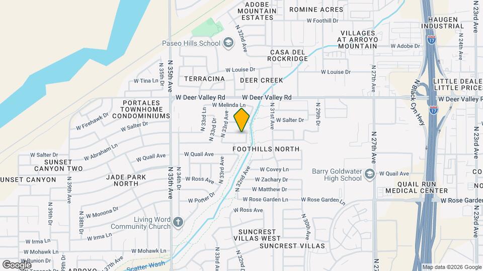 3215 W Abraham Ln Map and Location Details