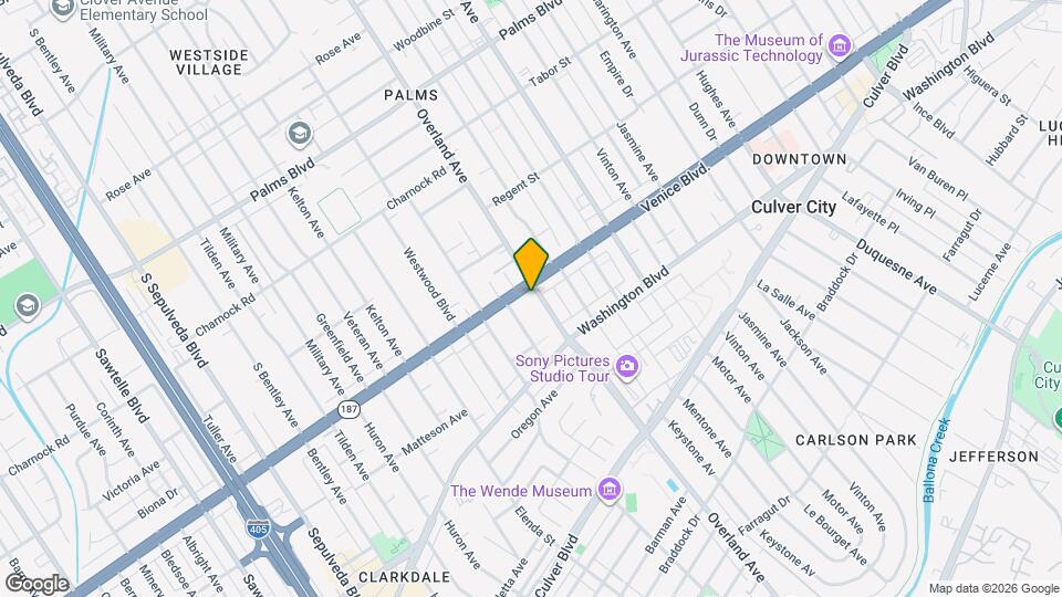 10704 Venice Blvd Map and Location Details