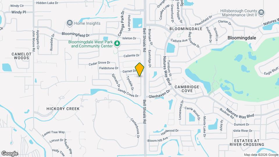 734 Sandy Creek Dr Map and Location Details