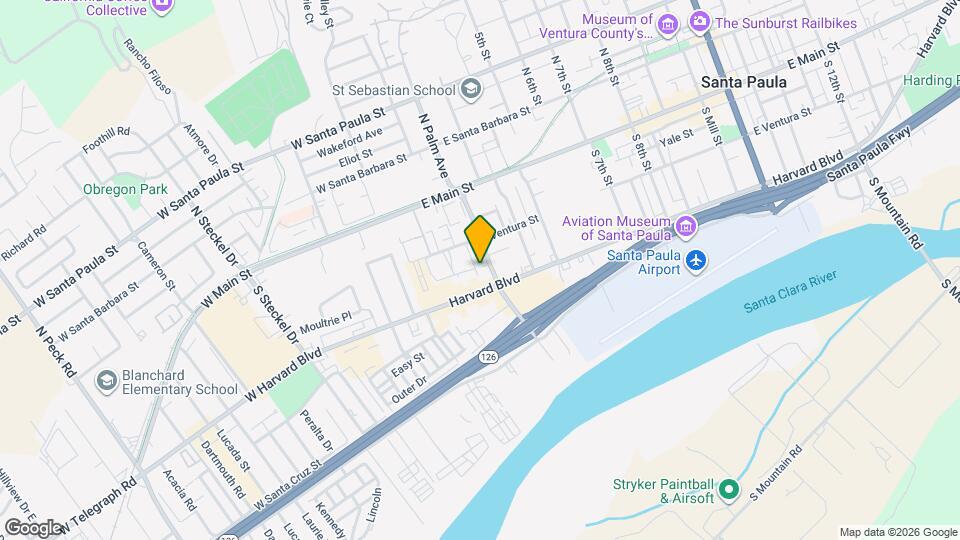 232 S Palm Ave Map and Location Details