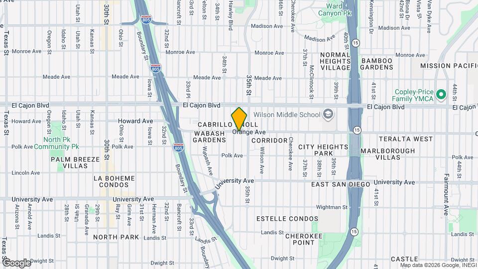 3465 Orange Ave Map and Location Details
