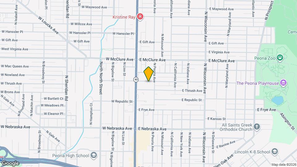 206 E Arcadia Ave Map and Location Details