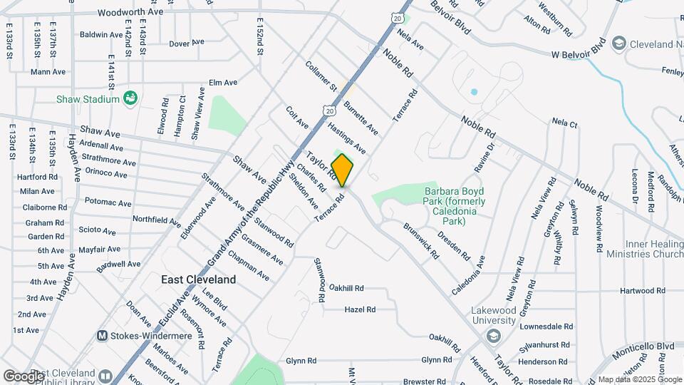 15447 Terrace Rd Map and Location Details