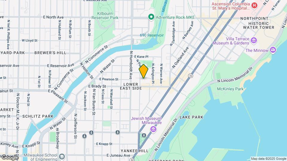 1728 N Franklin Pl, Unit Front Map and Location Details