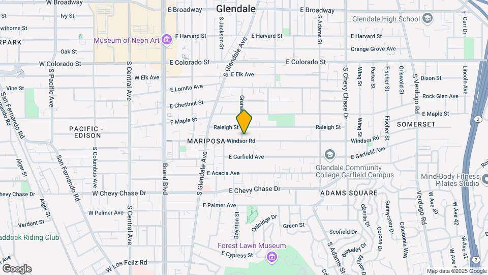 740 Granada St Map and Location Details