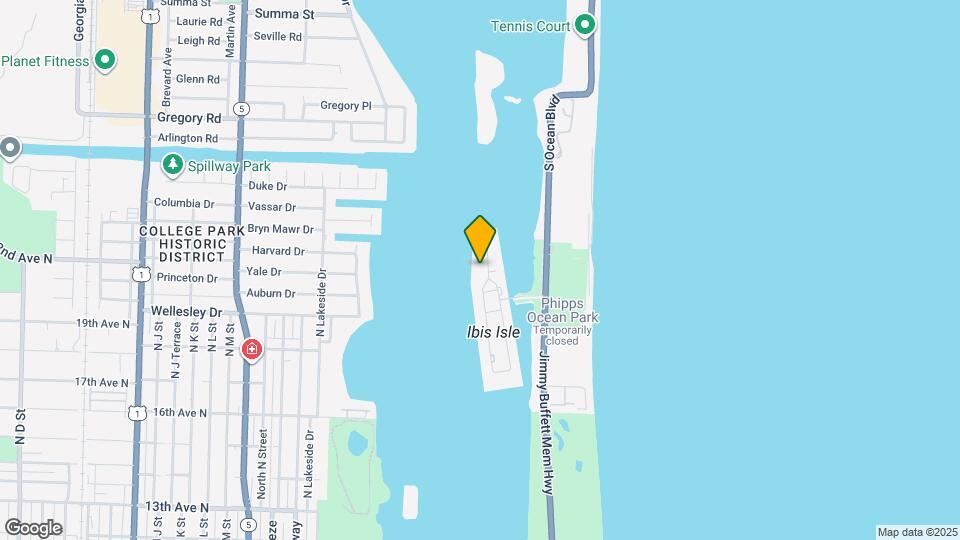 2170 Ibis Isle Rd Map and Location Details