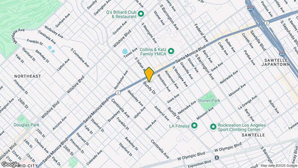 1524 S Bundy Dr Map and Location Details