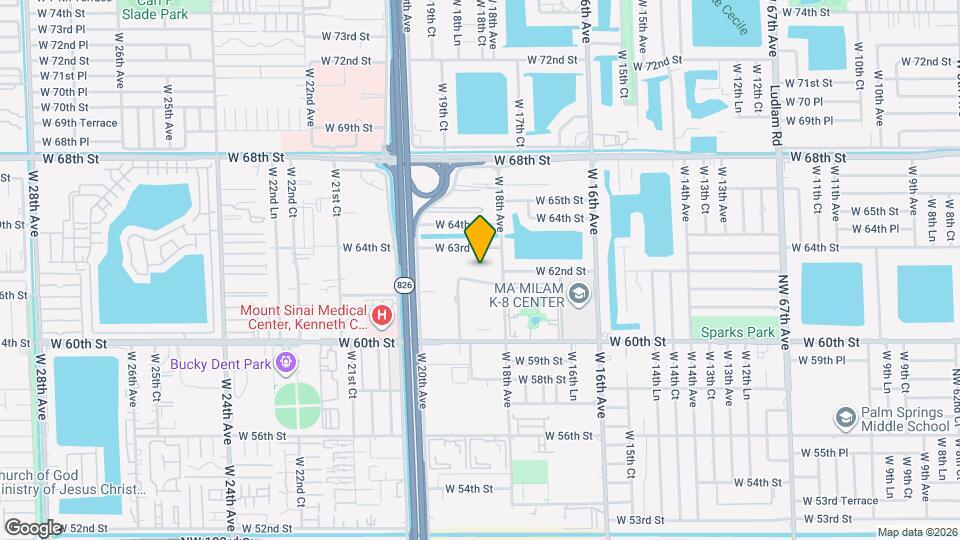 1855 W 62nd St Mapa y Detalles de la Ubicación