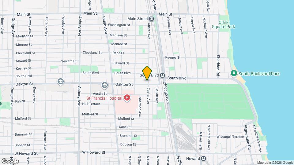 701 Oakton St, Unit 5 Map and Location Details