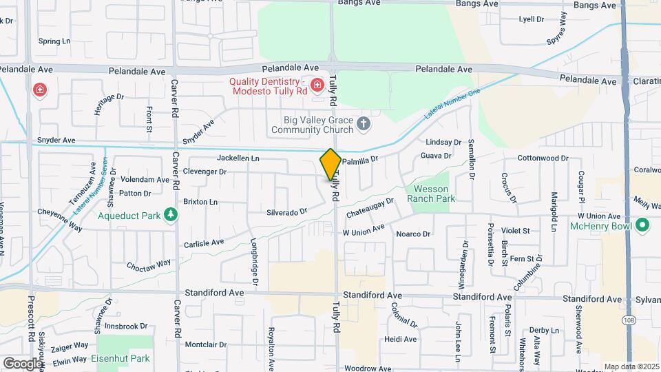 3809-3813 Tully Rd Mapa y Detalles de la Ubicación