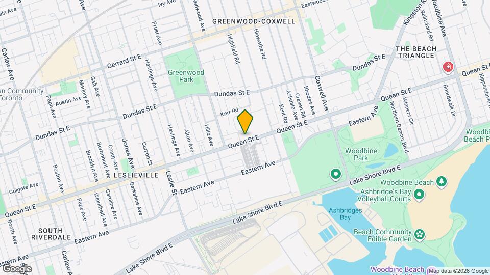 1432 Queen St E, Unit 3 Map and Location Details