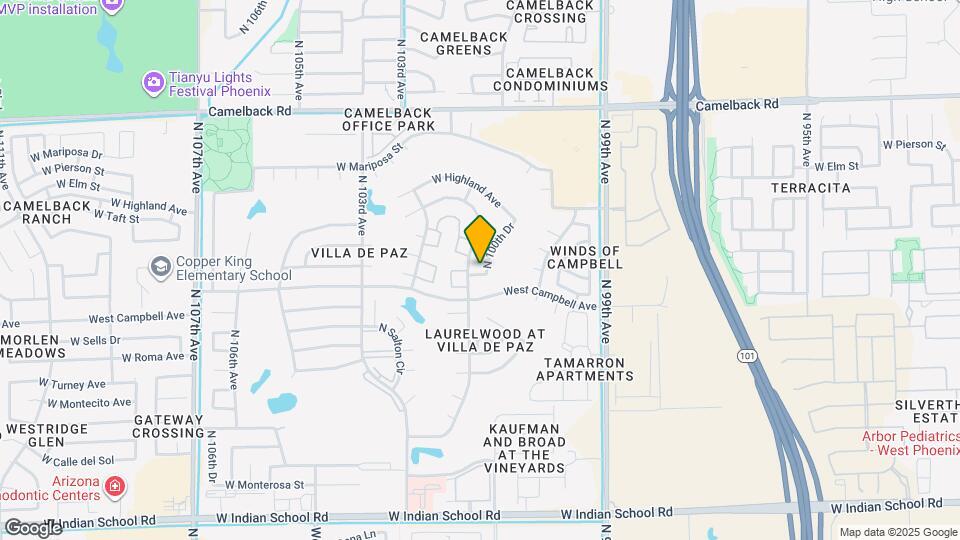 4524 N 100th Dr Map and Location Details