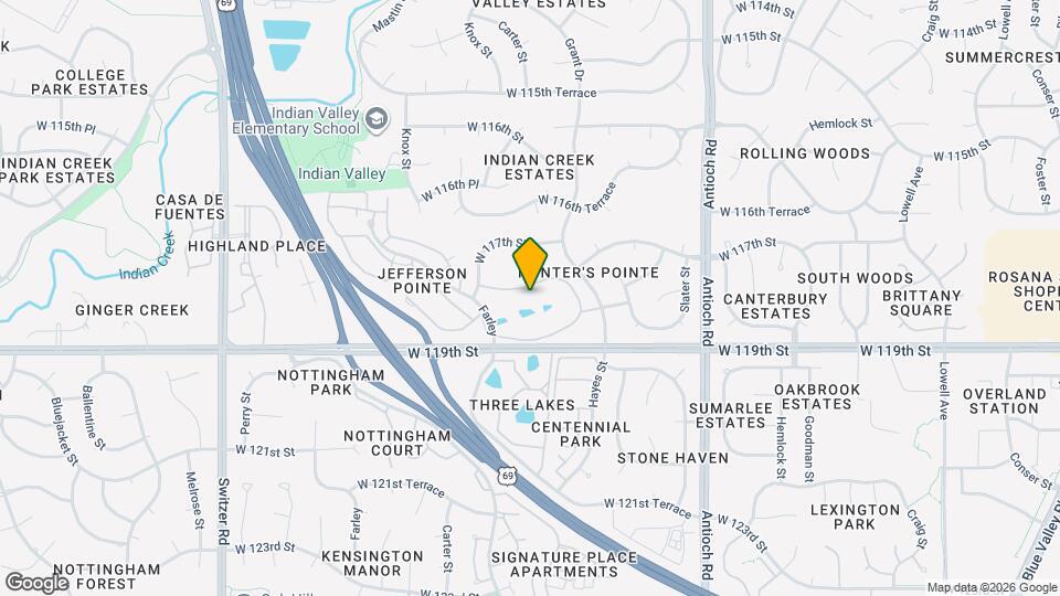Hunters Pointe Apartments Map and Location Details