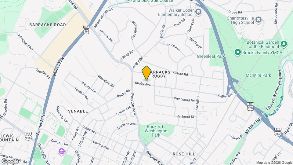 1701 Rugby Ave, Unit Basement Apt Map and Location Details