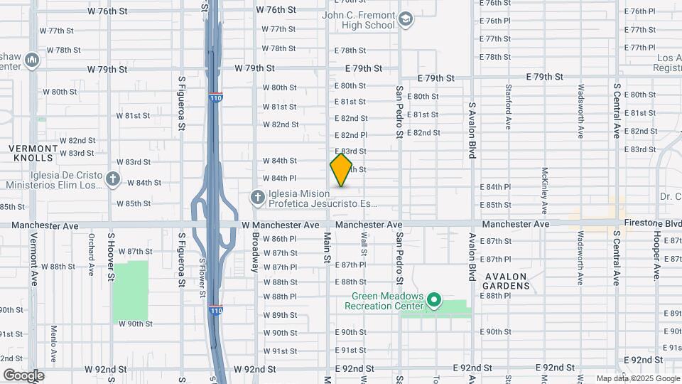 118 E 84th Pl Map and Location Details