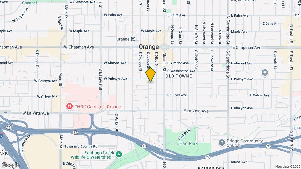 335 S Lemon St Mapa y Detalles de la Ubicación