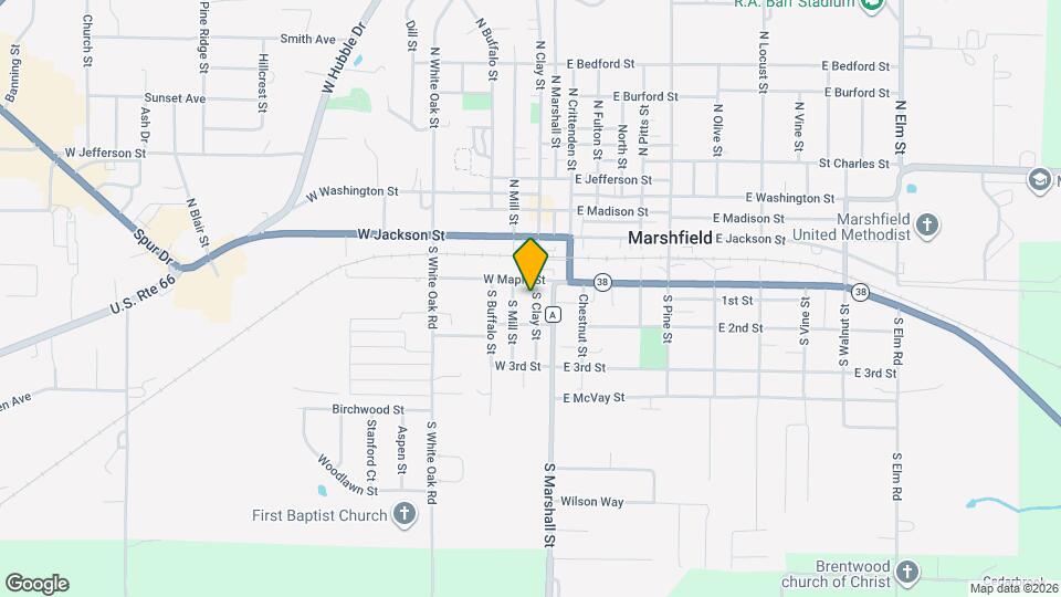 419 S Clay St Mapa y Detalles de la Ubicación