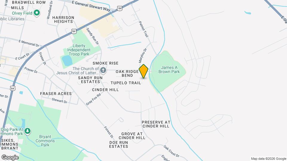 720 Thornwood Way Map and Location Details