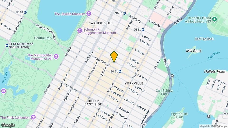 220 E 87th St Map and Location Details