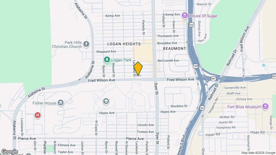 3809 Fred Wilson Ave Mapa y Detalles de la Ubicación